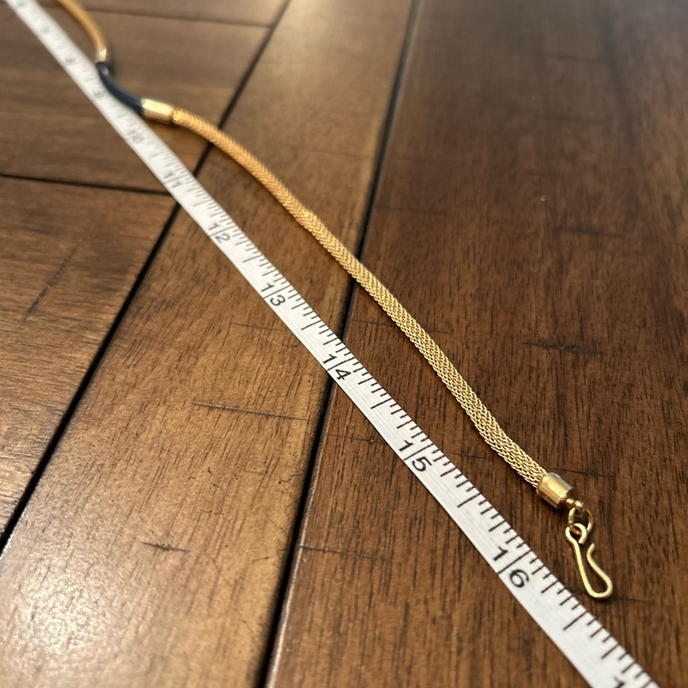 Vintage Sarah Coventry Blue Bar Snake Chain - Picture 10 of 16